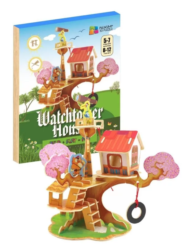 NiXiM Dřevěné 3D puzzle