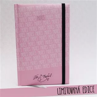 Notes A5 Eva S.Burešová - linka / růžový