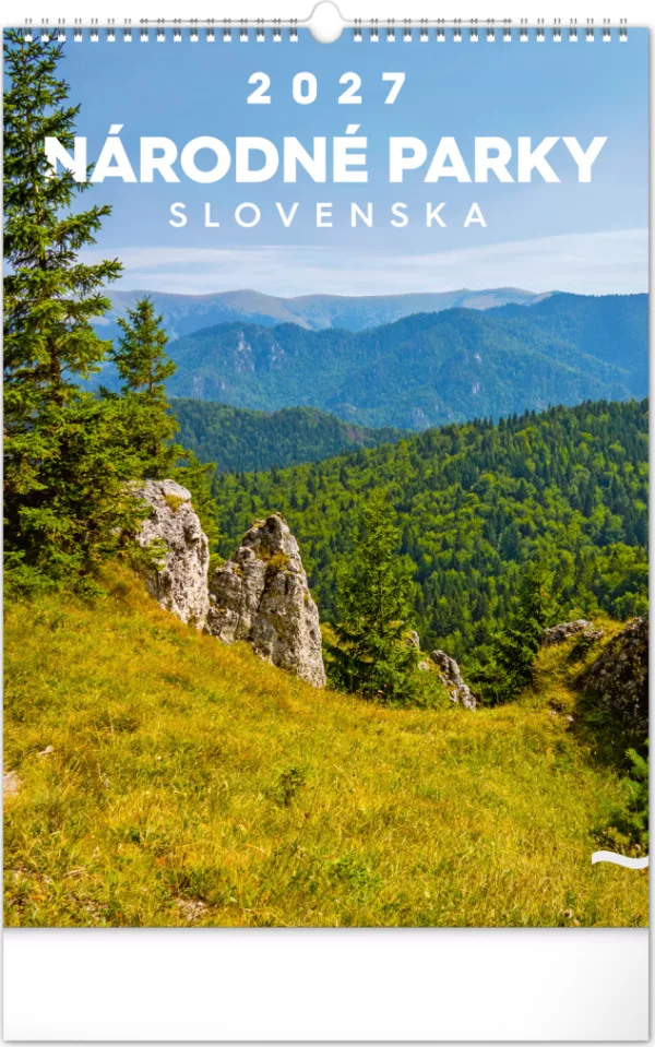 NOTIQUE Nástenný kalendár Národné parky Slovenska 2027, 33 x 46 cm