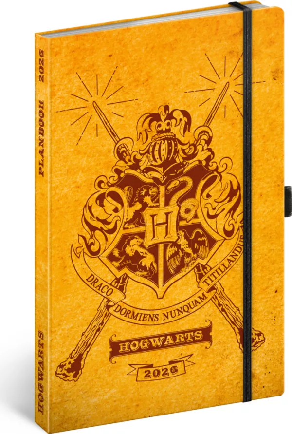 NOTIQUE Planbook diář/notes Harry Potter – Bradavice 2026, 13 x 21 cm