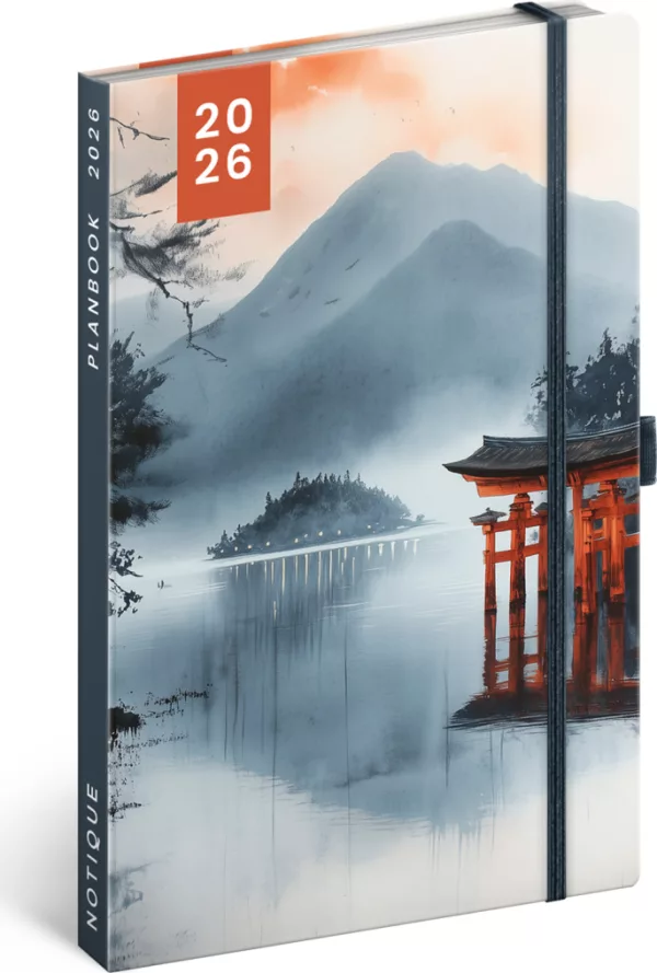 NOTIQUE Planbook diář/notes Japonsko 2026, 13 x 21 cm
