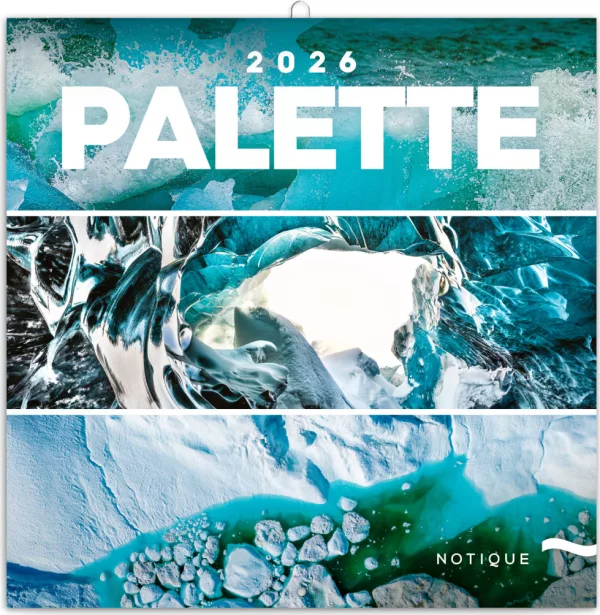 NOTIQUE Poznámkový kalendář Paleta 2026, 30 x 30 cm