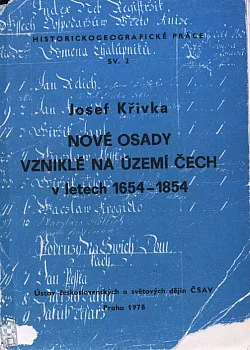 Nové osady vzniklé na území Čech v letech 1654-1854