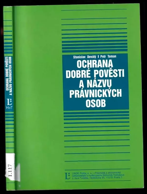 Ochrana dobré pověsti a názvu právnických osob
