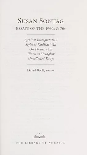 Essays of the 1960s & 70s