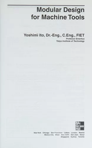Modular design for machine tools