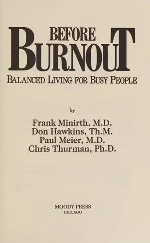 Before burnout