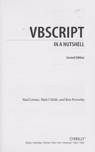 VBScript in a nutshell