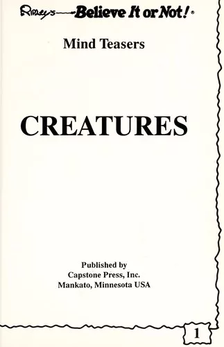 Mind teasers: Creatures