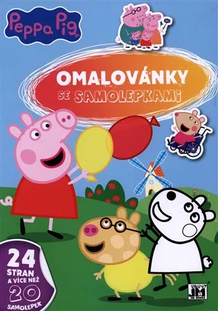 Omalovánky A4 se samolepkami - Peppa Pig