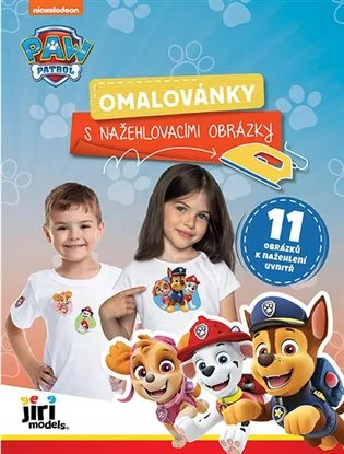 Omalovánky s nažehlovacími obrázky Tlapková patrola