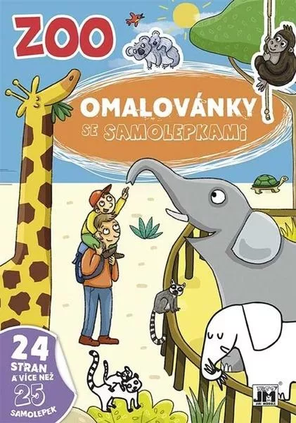 Omalovánky se samolepkami ZOO