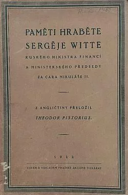 Paměti hraběte Sergěje Witte, ruského ministra financí a ministerského předsedy za cara Mikuláše II.