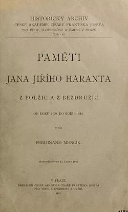 Paměti Jana Jiřího Haranta z Polžic a z Bezdružic