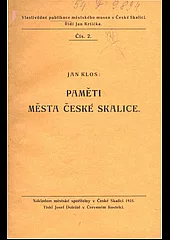 Paměti města České Skalice