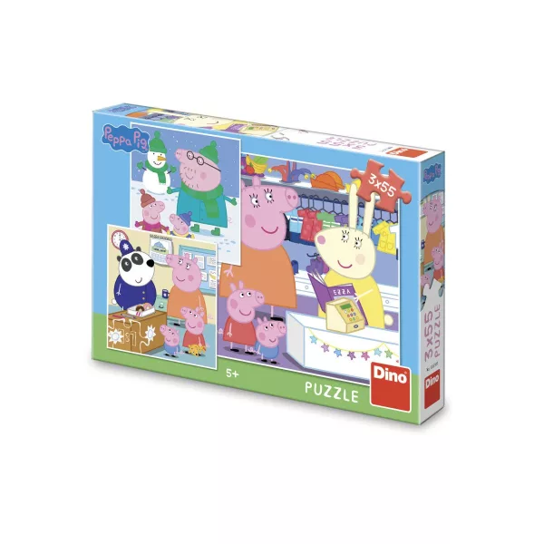 Peppa Pig - Veselé odpoledne: puzzle 3x55 dílků