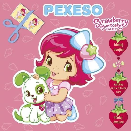 Pexeso sešitové s MAXI kartičkami Strawberry baby