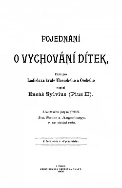 Pojednání o vychování dítek