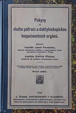 Pokyny pro službu pátrací a daktyloskopickou bezpečnostních orgánů