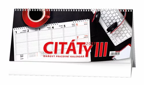 Pracovní kalendář Citáty III 2027