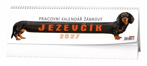 Pracovní kalendář žánrový Jezevčík 2027