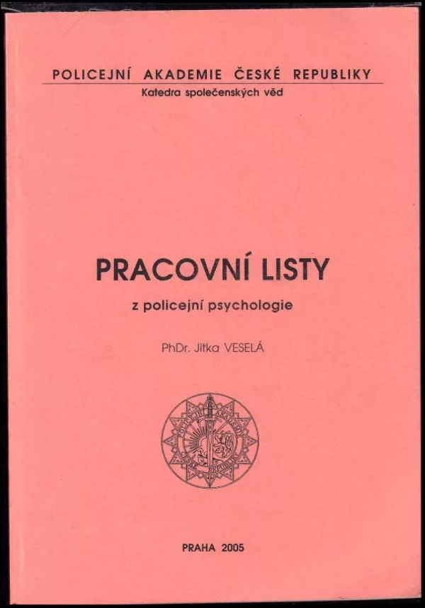 Pracovní listy z policejní psychologie