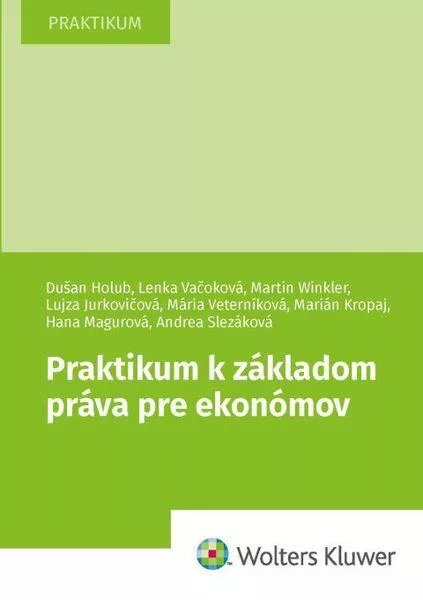 Praktikum k základom práva pre ekonómov - Dušan Holub, Lenka Vačoková, Martin Winkler, Lujza Jurkovičová, Marián Kropaj, Hana Magurová, Andrea Slezáková, Mária Veterníková