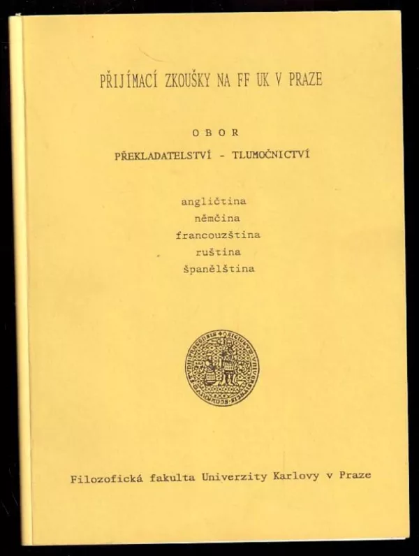 Přijímací zkoušky na FF UK v Praze