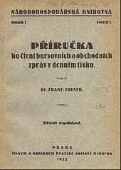 Příručka ku čtení bursovnich a obchodních zpráv v denním tisku