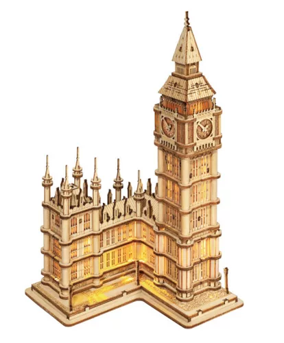 Puzzle 3D Big Ben/220 dílků, svítící, dř