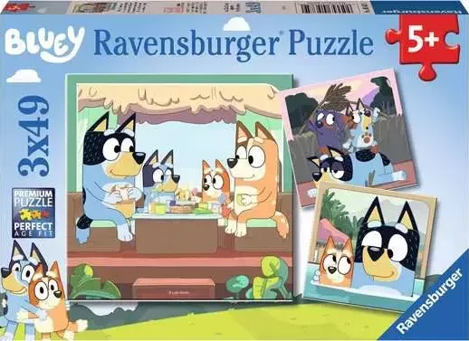 Puzzle Bluey 3x49 dílků