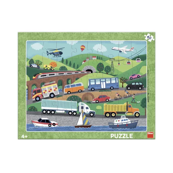 Puzzle Dopravní prostředky 40 dílků