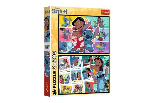 Puzzle Lilo & Stitch: Šťastný život 2x200 dílků
