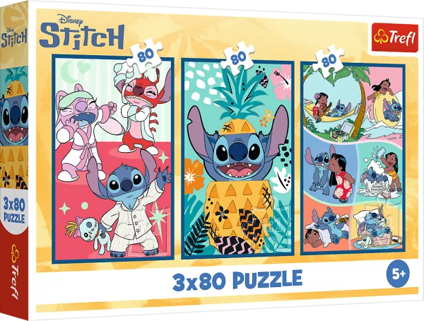 Puzzle Lilo & Stitch: Svět Stitche 3x80 dílků