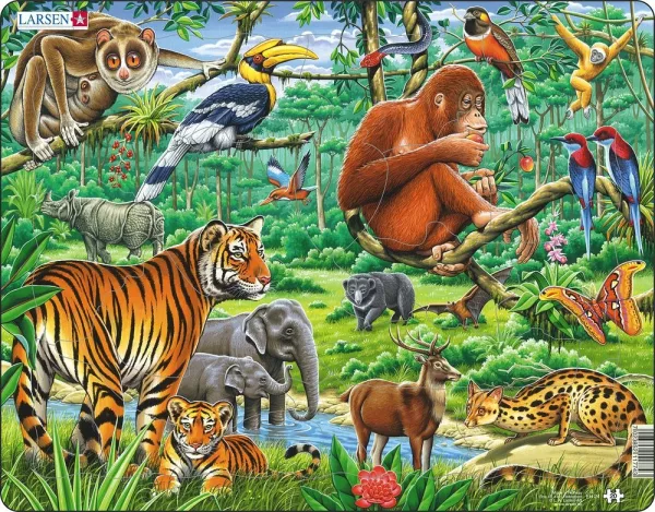 Puzzle MAXI - Džungle/20 dílků