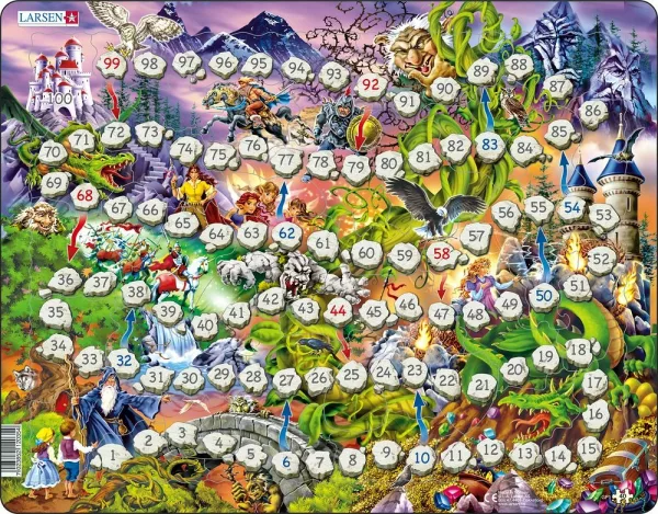 Puzzle MAXI - Hra Žebříky/40 dílků