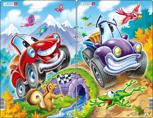 Puzzle MIDI - Autíčka - cars/12 dílků (2 druhy)