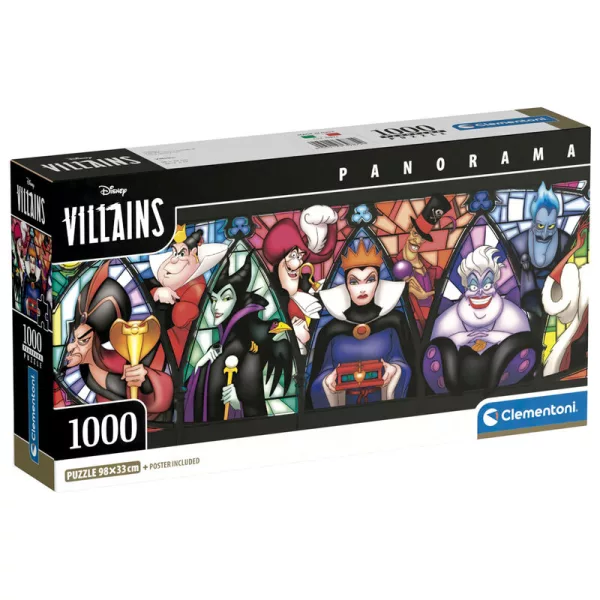 Puzzle Panorama: Disney Villains 1000 dílků