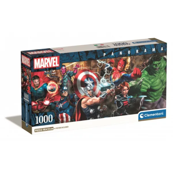 Puzzle Panorama: Marvel 1000 dílků
