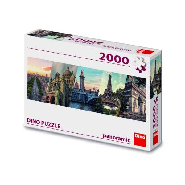 Puzzle Paříž koláž Panoramic 2000 dílků