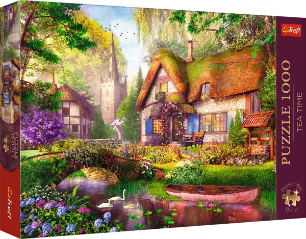 Puzzle Premium Plus Tea Time Dřevěná chata