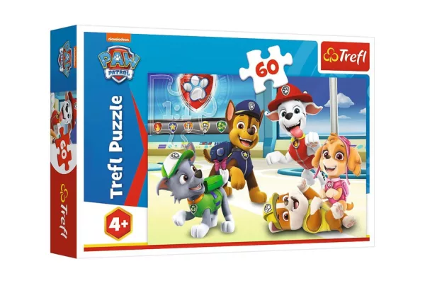 Puzzle Tlapková patrola: Ve světě štěňat 60 dílků