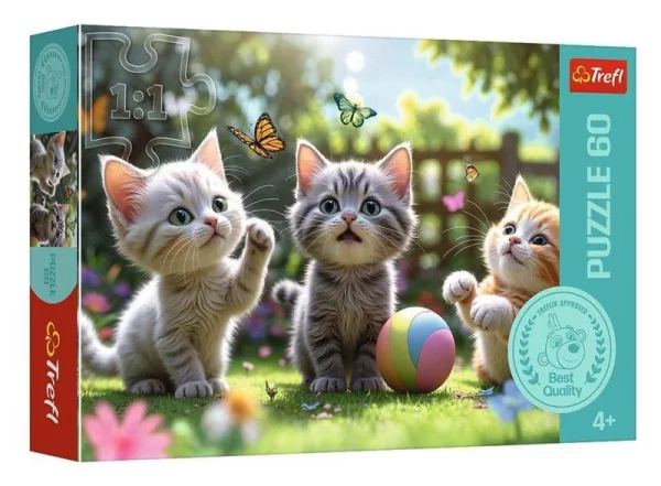 Puzzle Tři koťátka 60 dílků