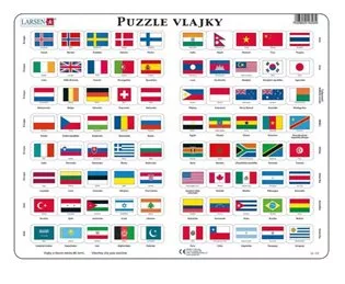 Puzzle - Vlajky 80 dílků