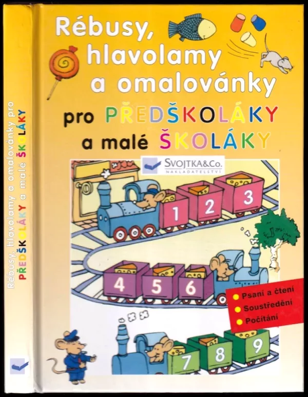 Rébusy, hlavolamy a omalovánky pro předškoláky a malé školáky