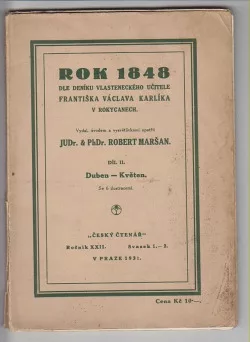 Rok 1848 dle deníku vlasteneckého učitele Františka Václava Karlíka v Rokycanech (2. díl)