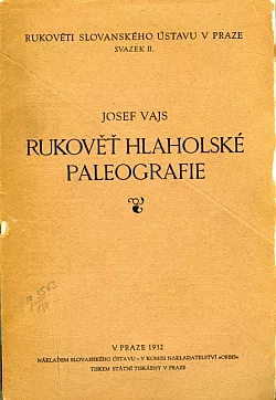 Rukověť hlaholské paleografie - uvedení do knižního písma hlaholského