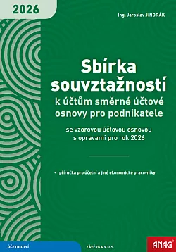 Sbírka souvztažností k účtům směrné účtové osnovy pro podnikatele se vzorovou účtovou osnovou s opravami pro rok 2026