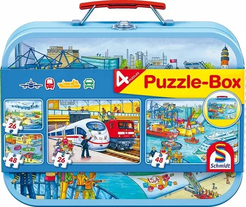 Schmidt Puzzle v plechovém kufříku