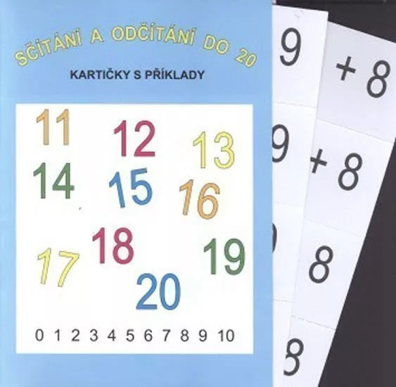 Sčítání a odčítání do 20 (16 kartiček s příklady